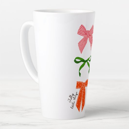 Bow Jolly Little Things Christmas  Latte Mok (Linkerhoek)