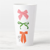 Bow Jolly Little Things Christmas  Latte Mok (Voorkant)