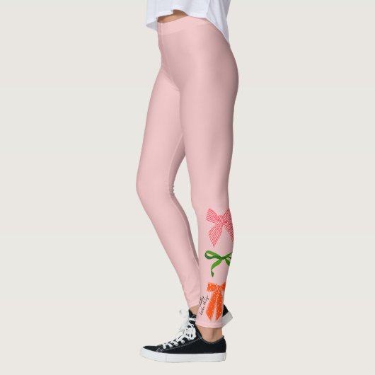 Bow Jolly Little Things Christmas Leggings (Links)