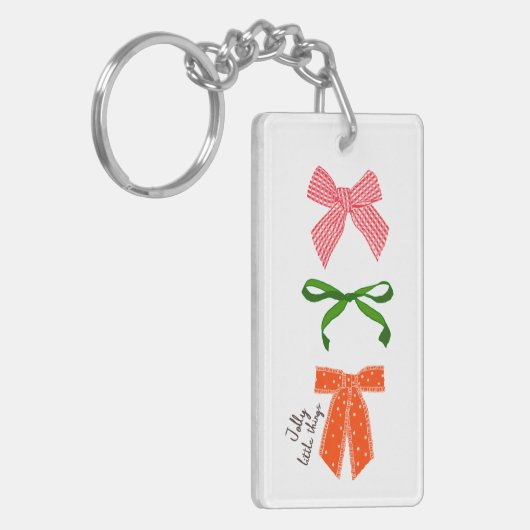 Bow Jolly Little Things Christmas Sleutelhanger (Voorkant Links)