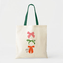 Bow Jolly Little Things Christmas  Tote Bag