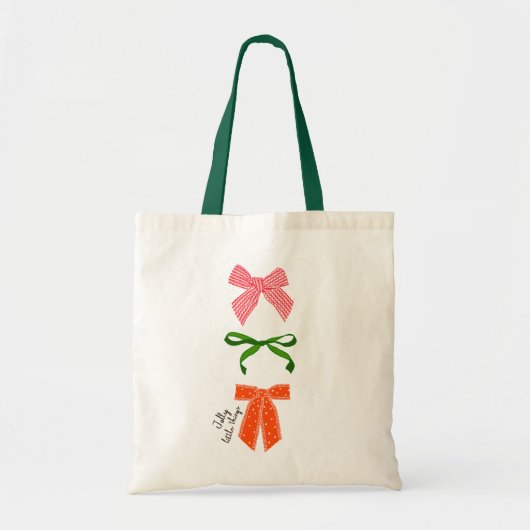 Bow Jolly Little Things Kerstmis  Tote Bag (Voorkant)