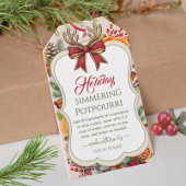 Bow Kerstsimmerset op het fornuis  Potpourri  Gift Cadeaulabel