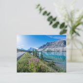 Bow Lake Banff Bergreflecties Briefkaart (Staand voorkant)