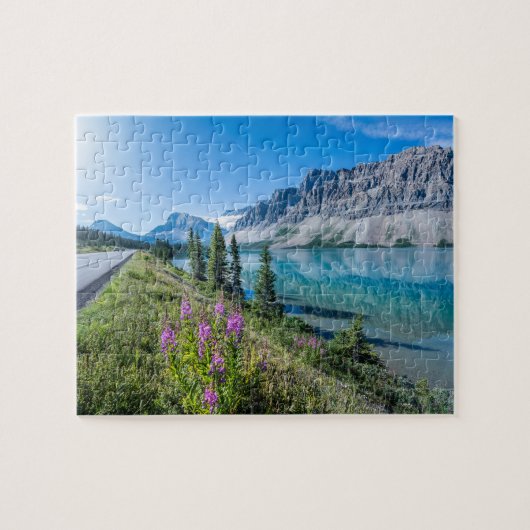Bow Lake Banff National Park Canada Revel Legpuzzel (Horizontaal)