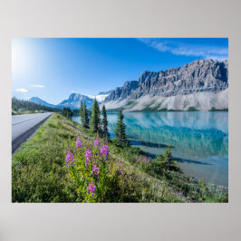 Bow Lake Banff National Park Canada Revel Poster