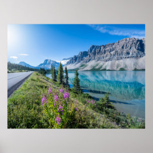 Bow Lake Banff National Park Canada Revel Poster