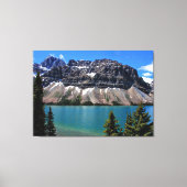 Bow Lake, Banff NP, Alberta Canvas Afdruk (Voorkant)