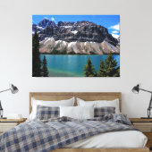 Bow Lake, Banff NP, Alberta Canvas Afdruk (Insitu (Slaapkamer))