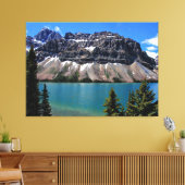 Bow Lake, Banff NP, Alberta Canvas Afdruk (Insitu (Woonkamer))