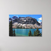 Bow Lake, Banff NP, Alberta Canvas Afdruk (Voorkant)