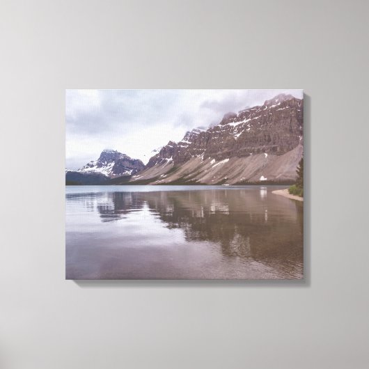 Bow Lake Canvas Afdruk (Voorkant)