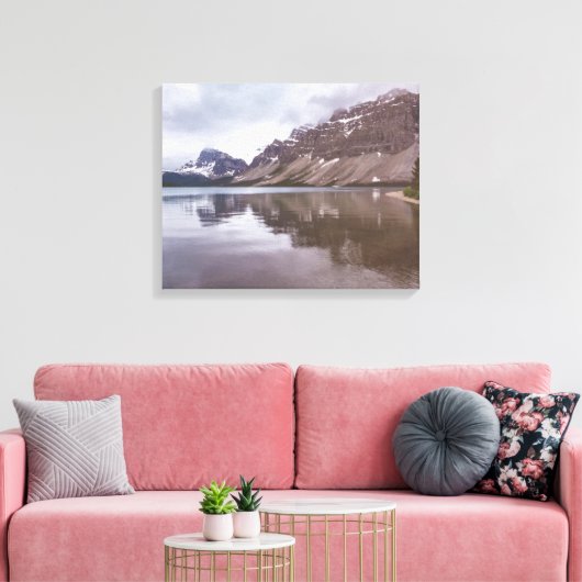 Bow Lake Canvas Afdruk (Insitu (Woonkamer))