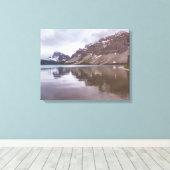 Bow Lake Canvas Afdruk (Insitu (Houten vloer))
