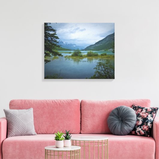 Bow Lake Canvas Afdruk (Insitu (Woonkamer))