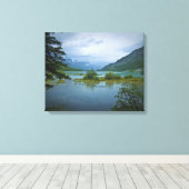 Bow Lake Canvas Afdruk (Insitu (Houten vloer))