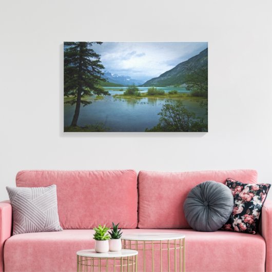 Bow Lake Canvas Afdruk (Insitu (Woonkamer))