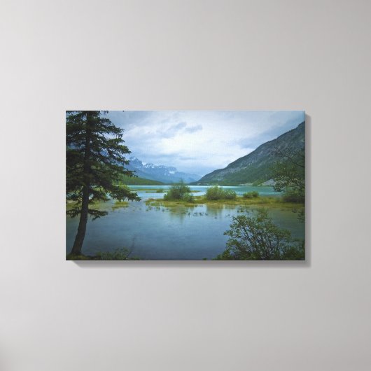 Bow Lake Canvas Afdruk (Voorkant)