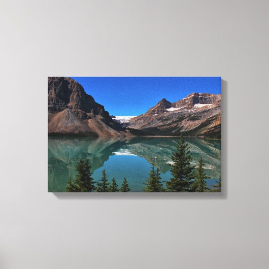 Bow Lake in Banff Wrapped Canvas (Voorkant)