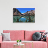 Bow Lake in Banff Wrapped Canvas Afdruk (Insitu (Woonkamer))