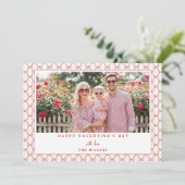 Bow Landscape Happy Valentine's Day Photo Card Feestdagenkaart (Staand voorkant)