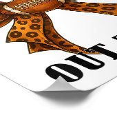 Bow Leopard dat is mijn kleinzoon daar Football G Poster (Hoek)