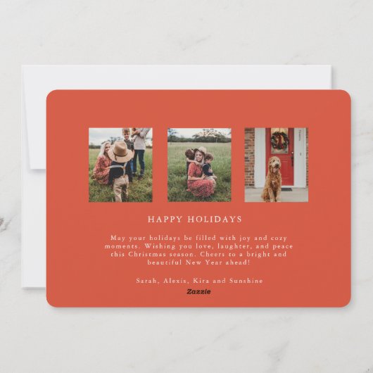 Bow Lijst Kerstkrans Kerst Kaart (Achterkant)