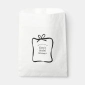 Bow Lint Lijst Elegant Vrijgezellenfeest CUSTOM Bedankzakje (Voorkant)