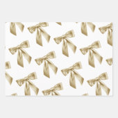 Bow love wrapping papier set van3 inpakpapier vel (Voorkant 2)