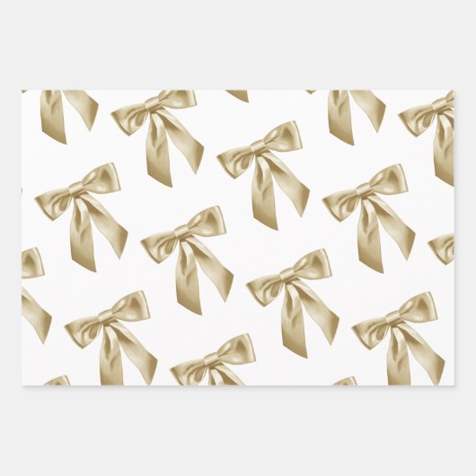 Bow love wrapping papier set van3 inpakpapier vel (Voorkant 2)