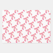 Bow love wrapping papier set van3 inpakpapier vel (Voorkant)