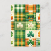 Bow Lucky Little Shamrock Diapper Raffle Informatiekaartje (Achterkant)