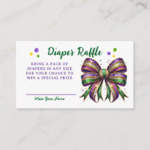 Bow Mardi Gras Luiers Raffle Verzoek
