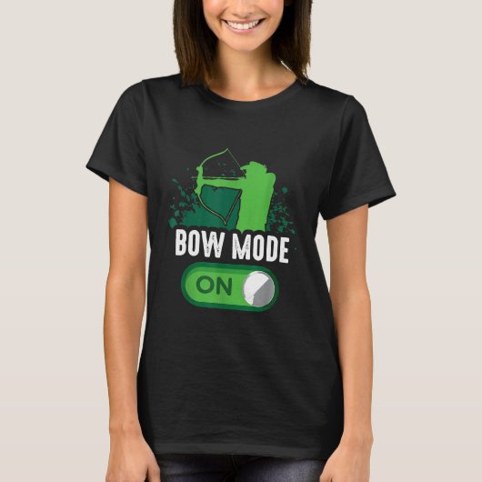 Bow Mode op Archery Hunter Archer Hunting T-shirt (Voorkant)