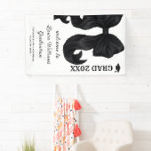 Bow Modern Graduation Welcome Sign Spandoek (Insitu)