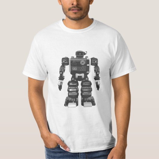 Bow naar de robotoverlading t-shirt (Voorkant)