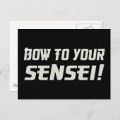 Bow naar je Sensei! Briefkaart (Voorkant / Achterkant)