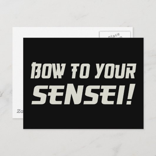 Bow naar je Sensei! Briefkaart (Voorkant / Achterkant)