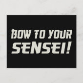 Bow naar je Sensei! Briefkaart (Voorkant)