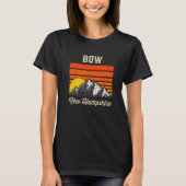 Bow New Hampshire Hometown City State Retro Usa T-shirt (Voorkant)