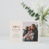 Bow New Home Vakantie Bewegende Aankondiging Brief (Staand voorkant)