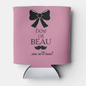 Bow of Beau Geslacht onthullen baby shower koelbox Blikjeskoeler (Voorkant)