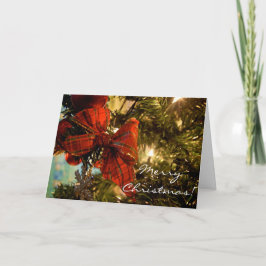 Bow on the Tree (Kaart van Kerstmis) Feestdagen Kaart