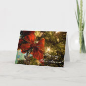 Bow on the Tree (Kaart van Kerstmis) Feestdagen Kaart (Voorkant)