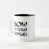 BOW OP UW SENSEI T-shirt Tweekleurige Koffiemok (Voorkant links)