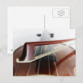 Bow op Violin Briefkaart (Voorkant / Achterkant)