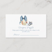 Bow Pacifier Baseball Diaper Raffle Baby Shower  Informatiekaartje (Voorkant)
