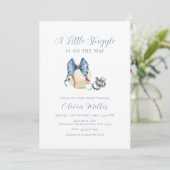 Bow Pacifier Baseball Sport Baby Shower Kaart (Staand voorkant)