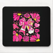 Bow Pencil Teaching Is A Work Of Heart Valentine D Muismat (Voorkant)