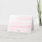 Bow Pink Coquette Baby shower Bedankkaart (Achterkant)